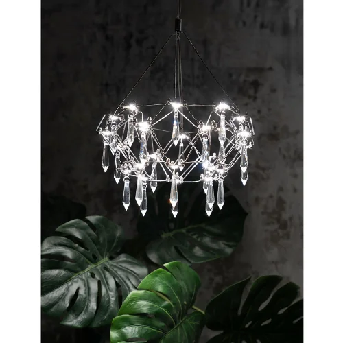 Светильник подвесной LED Rotondo 1019/02 SP-28 Divinare прозрачный на 1 лампу, основание хром в стиле современный капли фото 2 Светильник подвесной LED Rotondo 1019/02 SP-28 Divinare прозрачный на 1 лампу, основание хром в стиле современный капли фото 2