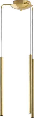 Светильник подвесной LED Tubo L3T747233 Lightstar золотой на 3 лампы, основание золотое в стиле минимализм современный трубочки