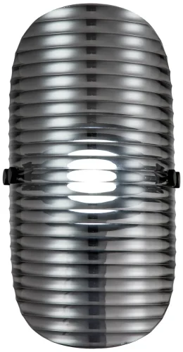 Бра LED с пультом Relux 4008/02/01W Stilfort чёрный серый на 1 лампа, основание чёрное в стиле современный хай-тек с пультом фото 4