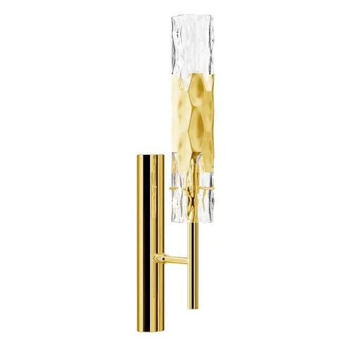 Бра PRIMAVERA AP1 GOLD Crystal Lux прозрачный на 1 лампа, основание золотое в стиле современный  фото 3
