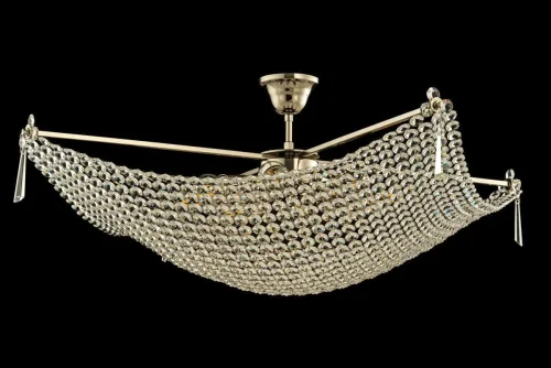 Люстра хрустальная потолочная Roma E 1.3.80.501 N Arti Lampadari прозрачная без плафона на 8 ламп, основание никель в стиле классический фото 4