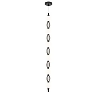 Светильник подвесной LED Perler 4560-1PC Favourite чёрный белый 1 лампа, основание чёрное в стиле современный 