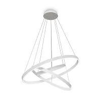 Люстра подвесная LED Rim MOD058PL-L100WK Maytoni белая на 1 лампа, основание белое в стиле модерн хай-тек минимализм кольца