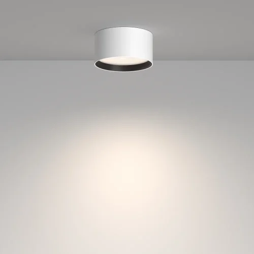 Светильник накладной LED Glare C091CL-12W4K-W Maytoni белый на 1 лампу, основание белое в стиле современный фото 2