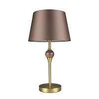 Настольная лампа Eletra 8417/1T Lumion коричневая на 1 лампу, основание латунь металл в стиле классический 