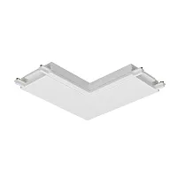 Конектор питания угловой Magnetic track system Radity TRA084CL-11W Maytoni белый в стиле хай-тек современный для светильников серии Magnetic track system Radity подвесной накладной radity радиусная магнитная магнитный