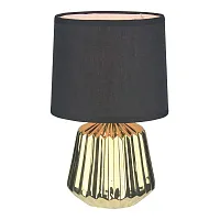 Настольная лампа 10219 10219/T Gold Escada чёрная 1 лампа, основание золотое керамика в стиле современный 