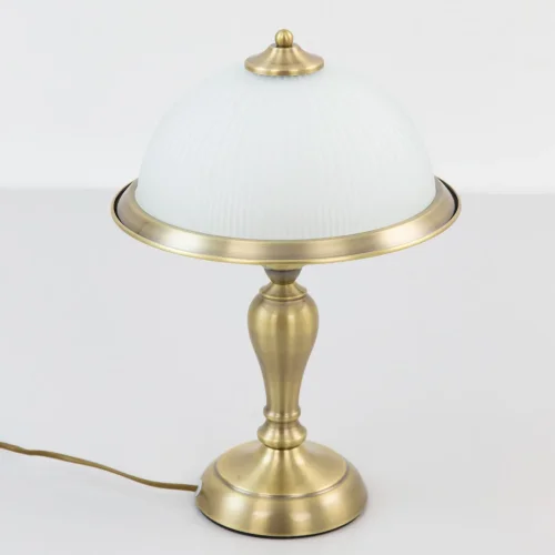 Настольная лампа Идальго CL434811 Citilux белая 1 лампа, основание бронзовое металл в стиле классический кантри  фото 3