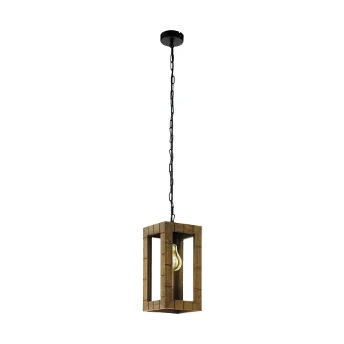 Светильник подвесной лофт Takhira 43015 Eglo чёрный 1 лампа, основание чёрное в стиле лофт кантри 