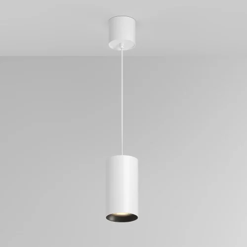 Светильник подвесной LED Vol P100PL-20W3K-W Maytoni белый 1 лампа, основание белое в стиле современный хай-тек трубочки фото 3