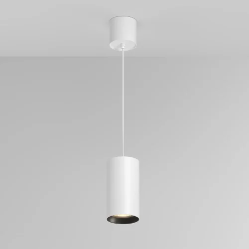 Светильник подвесной LED Vol P100PL-20W3K-W Maytoni белый на 1 лампу, основание белое в стиле хай-тек современный трубочки фото 3