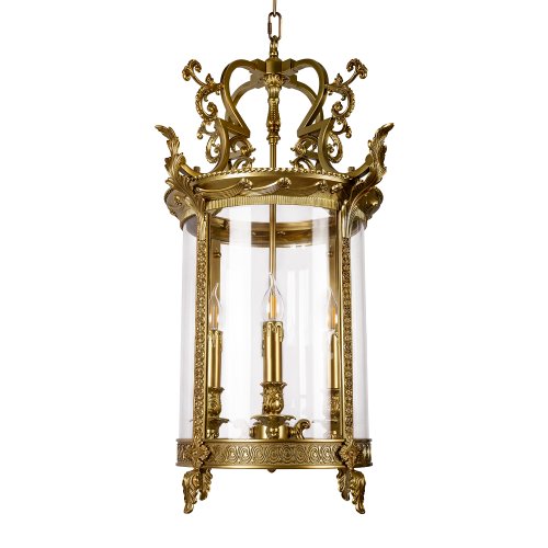 Светильник подвесной Рой / Roi 10564/4 LOFT IT прозрачный на 4 лампы, основание латунь в стиле фото 4