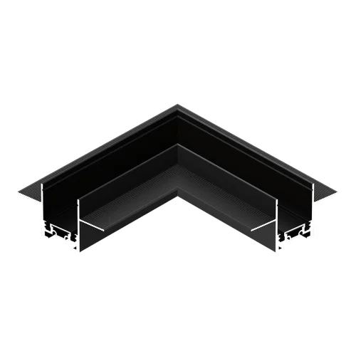 Угол соединитель "потолок-потолок" для встраиваемого шинопровода Skyflat ST069.409.10 ST-Luce чёрный в стиле хай-тек современный для светильников серии Skyflat skyflat магнитная встраиваемый