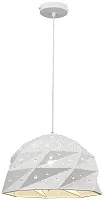 Светильник подвесной Delfina WE265.01.006 Wertmark белый 1 лампа, основание белое в стиле современный 