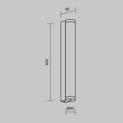 Настенный светильник уличный LED Rounge O482WL-L16B3K Maytoni уличный IP чёрный на 1 лампу, плафон белый в стиле современный хай-тек LED фото 10