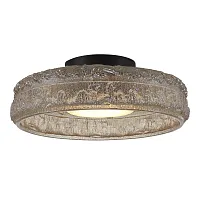 Светильник потолочный LED Antike SL6143.422.01 ST-Luce янтарный на 1 лампу, основание чёрное в стиле современный 