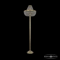 Торшер 19111T6/H/45IV-172 G Bohemia Ivele Crystal sp прозрачный 8 ламп, основание золотое в стиле классический
