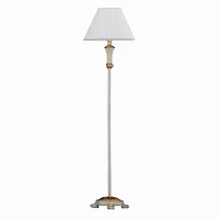 Торшер FIRENZE PT1 BIANCO ANTICO Ideal Lux белый на 1 лампу, основание золотое белое в стиле классический 
