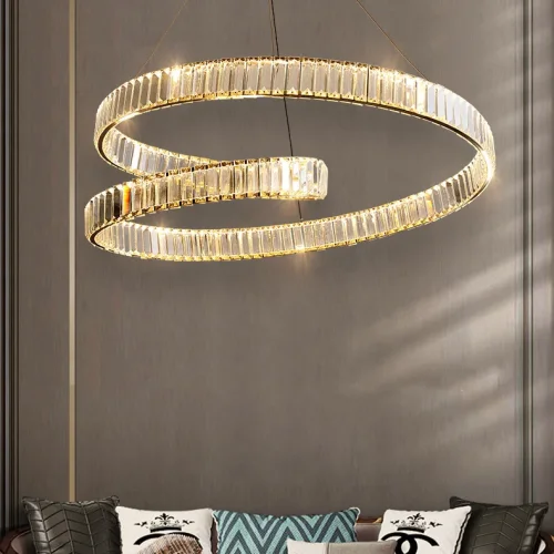 Люстра подвесная BERTOLDA S D60 Chrome 219986-23 ImperiumLoft прозрачная на 1 лампу, основание хром в стиле современный фото 2