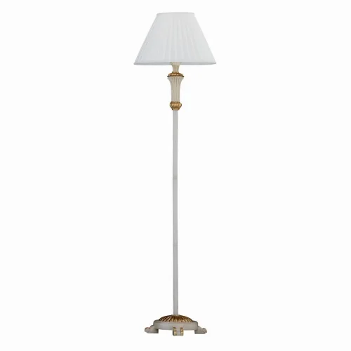 Торшер FIRENZE PT1 BIANCO ANTICO Ideal Lux белый на 1 лампу, основание золотое белое в стиле классический 
