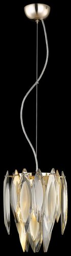 Светильник подвесной Orlanda WE144.01.303 Wertmark прозрачный белый 1 лампа, основание хром в стиле современный классический 