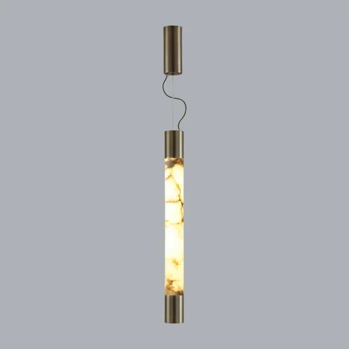 Светильник подвесной LED Marbella 6686/15L Odeon Light белый 1 лампа, основание коричневое в стиле современный трубочки фото 5
