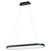 Светильник подвесной LED Codriales 99358 Eglo чёрный белый на 1 лампу, основание чёрное в стиле хай-тек современный 