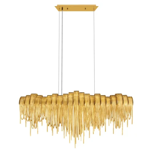 Люстра подвесная Volver 10404/1150L GD LOFT IT золотая на 7 ламп, основание золотое в стиле арт-деко цепочки фото 5