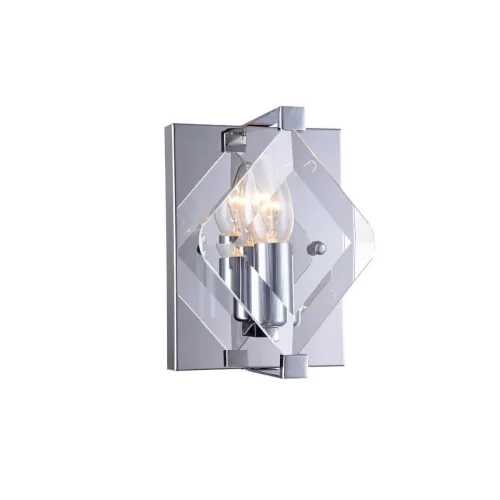 Бра Vittoria 441 VL3053W01 Vele Luce прозрачный на 1 лампу, основание хром в стиле арт-деко 