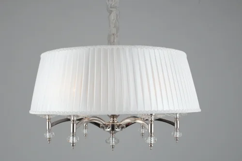 Люстра подвесная Lissone OML-87306-06 Omnilux белая на 6 ламп, основание серебряное в стиле классика  фото 6