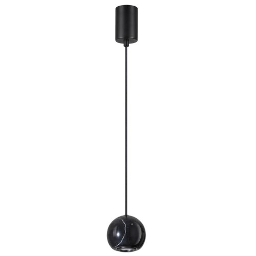 Светильник подвесной LED Dex 4361/5L Odeon Light чёрный на 1 лампу, основание чёрное в стиле хай-тек 