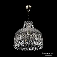 Светильник подвесной 14781/35 Pa Bohemia Ivele Crystal прозрачный 6 ламп, основание патина в стиле классический sp