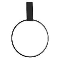 Светильник потолочный LED Annel 4318/32CL Odeon Light чёрный 1 лампа, основание чёрное в стиле хай-тек минимализм кольца
