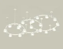 Светильник подвесной XR92212250 Ambrella light белый 22 лампы, основание белое в стиле хай-тек модерн 