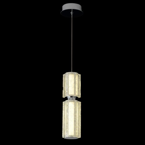 Светильник подвесной ЛЕД ANTIQUE SP23W LED CHROME Crystal Lux белый на 1 лампу, основание хром в стиле классический трубочки фото 5