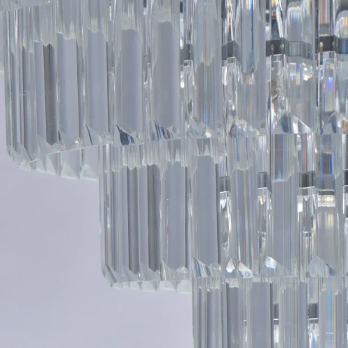 Люстра потолочная хрустальная Аделард 642013008 MW-Light прозрачная на 8 ламп, основание хром в стиле классический  фото 4