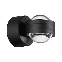 Настенный светильник уличный LED Calle 359304 Novotech уличный IP65 чёрный на 1 лампу, плафон прозрачный в стиле хай-тек LED
