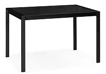 Стеклянный стол Линдисфарн 120(170)х80х75 черный 551072 Woodville столешница чёрная из стекло лдсп