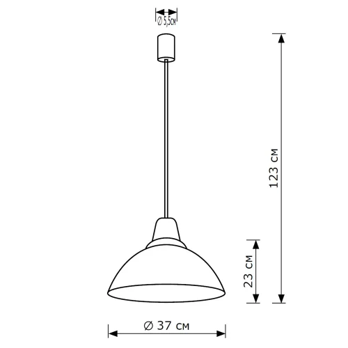 Светильник подвесной Beacon 37 LH032046 LightHall чёрный на 1 лампу, основание чёрное в стиле лофт фото 6