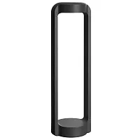 Парковый светильник LED Suhail A1646PA-1BK Arte Lamp уличный IP65 чёрный на 1 лампу, плафон чёрный в стиле современный LED
