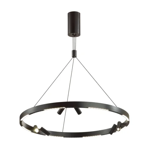 Светильник подвесной LED Beveren 6683/103L Odeon Light чёрный 1 лампа, основание чёрное в стиле современный с пультом фото 3