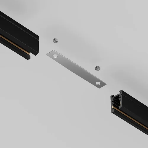 Коннектор прямой для накладного подвесного шинопровода Magnetic track system Levity TRA184C-11S Maytoni серебряный в стиле современный хай-тек для светильников серии Magnetic track system Levity накладной levity магнитная фото 4