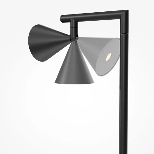 Торшер LED MOD489FL-L20B3K Stripe Maytoni чёрный на 1 лампу, основание чёрное в стиле современный хай-тек фото 5