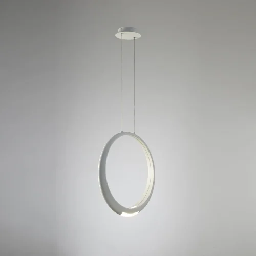 Светильник подвесной LED RING 6170 Mantra белый 1 лампа, основание белое в стиле хай-тек  фото 3