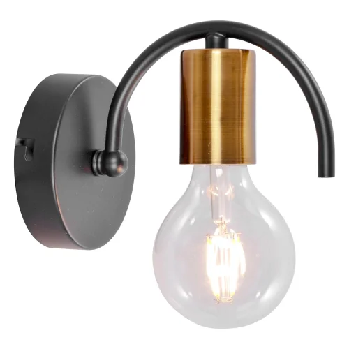 Бра Garland LSP-8373 Lussole без плафона на 1 лампа, основание чёрное в стиле современный лофт 