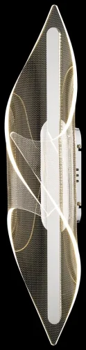 Бра LED Helga WE447.01.121 Wertmark прозрачный на 1 лампа, основание хром в стиле современный 