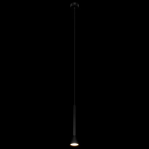 Светильник подвесной LED Pipe 10337/250 Black LOFT IT чёрный 1 лампа, основание чёрное в стиле современный хай-тек трубочки фото 2