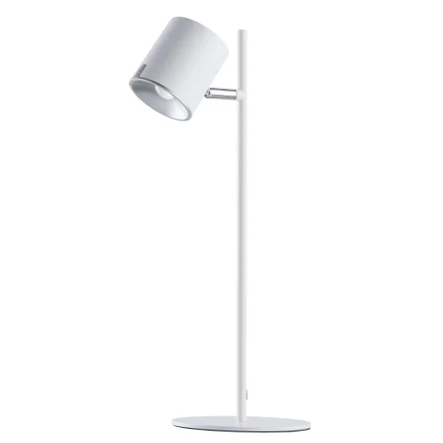 Настольная лампа LED Эдгар 408032201 DeMarkt белая 1 лампа, основание белое металл в стиле современный 