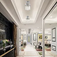 Светильник подвесной Sorrento-8909 378909/1/50/200 CR Arte Milano прозрачный на 1 лампу, основание хром в стиле современный 