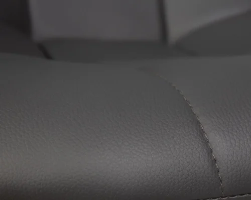 Офисное кресло набор 2 шт. SET-2 9800-LM MONTY, цвет серый Dobrin, /экокожа, ножки/металл/хром, размеры - 820*930***620*620 фото 8